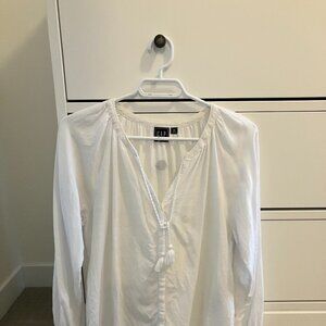 Gap White Cotton Blouse  - XS